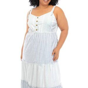 Plus size 4X True Craft brand sleeveless tie shoulder maxi dress. New w/tags.